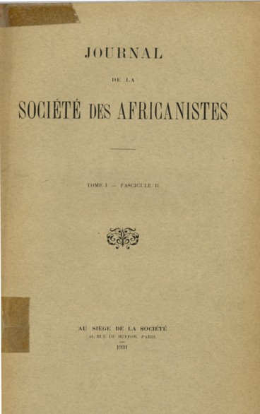 Bibliographie africaniste [note bibliographique]