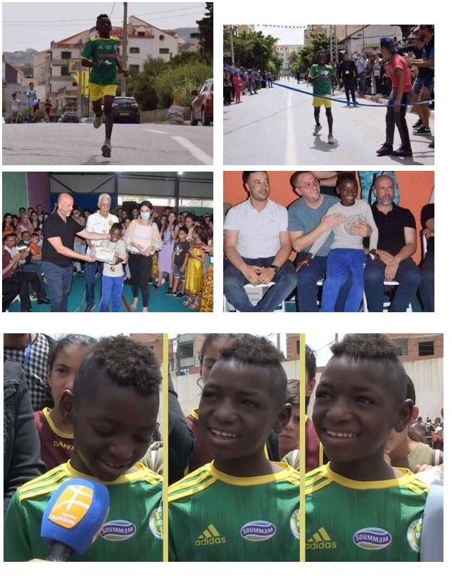 Le migrant Malien qui a remporté un Marathon à Tizi Ouzou s’exprime en kabyle