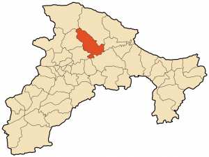 Carte géographique de la commune d'Elkser wilaya de Béjaia