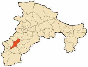 Carte géographique de la commune Akbou wilaya de Béjaia