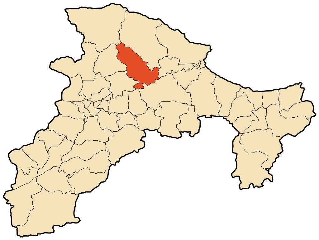 Carte géographique de la commune d'Elkser wilaya de Béjaia