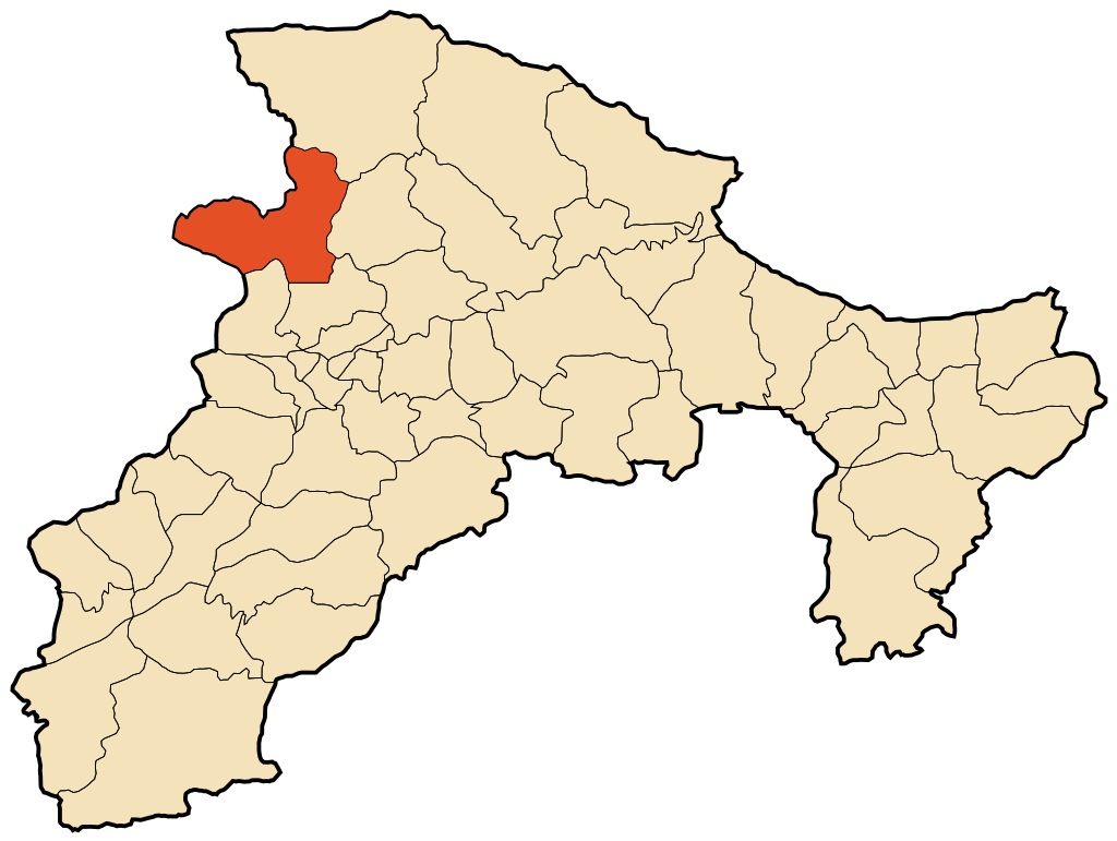 Carte géographique de la commune Adekar wilaya de Béjaia