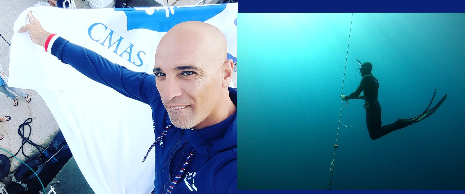 l’Algérien Abdel Alouach bat un record du monde: Apnée en profondeur