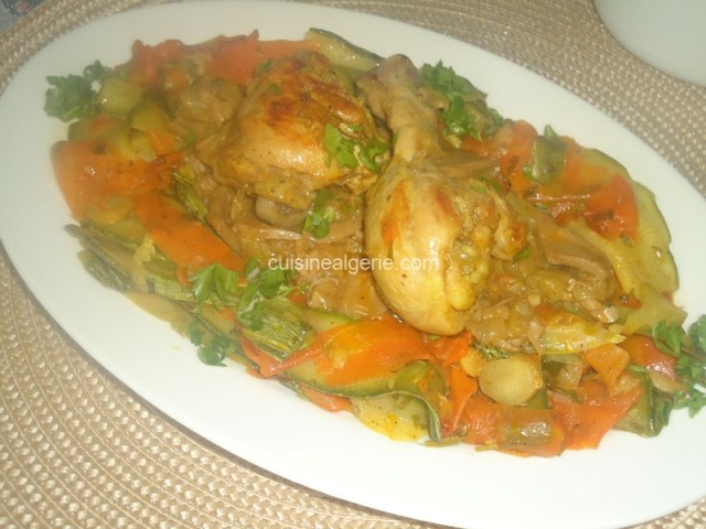 Poulet aux champignons et échalotes