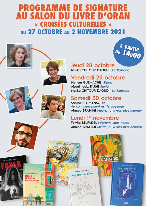 Il aura lieu au Centre d’Art El-Yasmine Premier Salon du livre indépendant à Oran