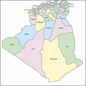 أصل تسمية ولايات الجزائر