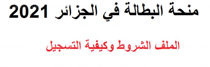 ملف منحة البطالة في الجزائر 2021 في الجريدة الرسمية