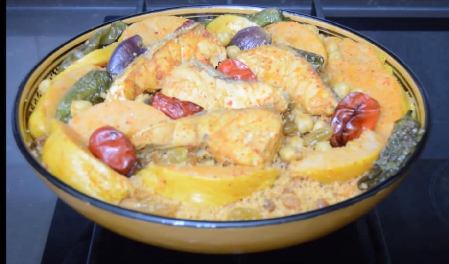 Saveur oubliée : le couscous automnale à base de poisson et de coing.
