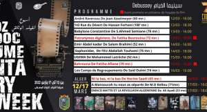 Alger - La Semaine du film documentaire du 12 du 17 mars