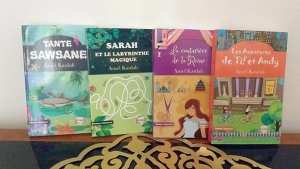 Parution de quatre romans d’Amel Kasdali intitulés » La couturière de la reine, Sarah et le labyrinthe magique, les aventures de Tif et Andy et Tanta Sawsane ».