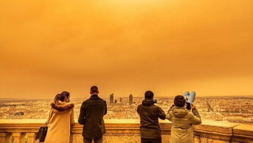 Planète (Europe) - LE PHÉNOMÈNE S'EST RENOUVELLÉ CE MARDI: Le sable du Sahara débarque en France