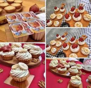 ميني تارت بكريمة رائعة المذاق