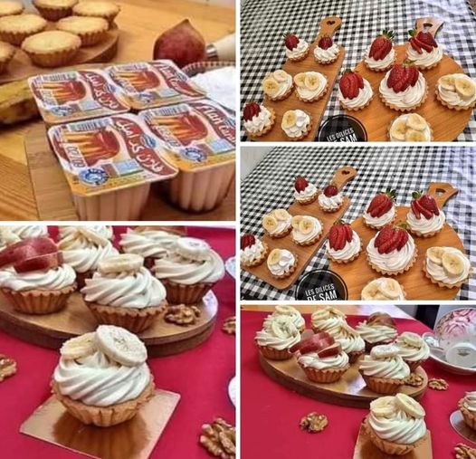 ميني تارت بكريمة رائعة المذاق