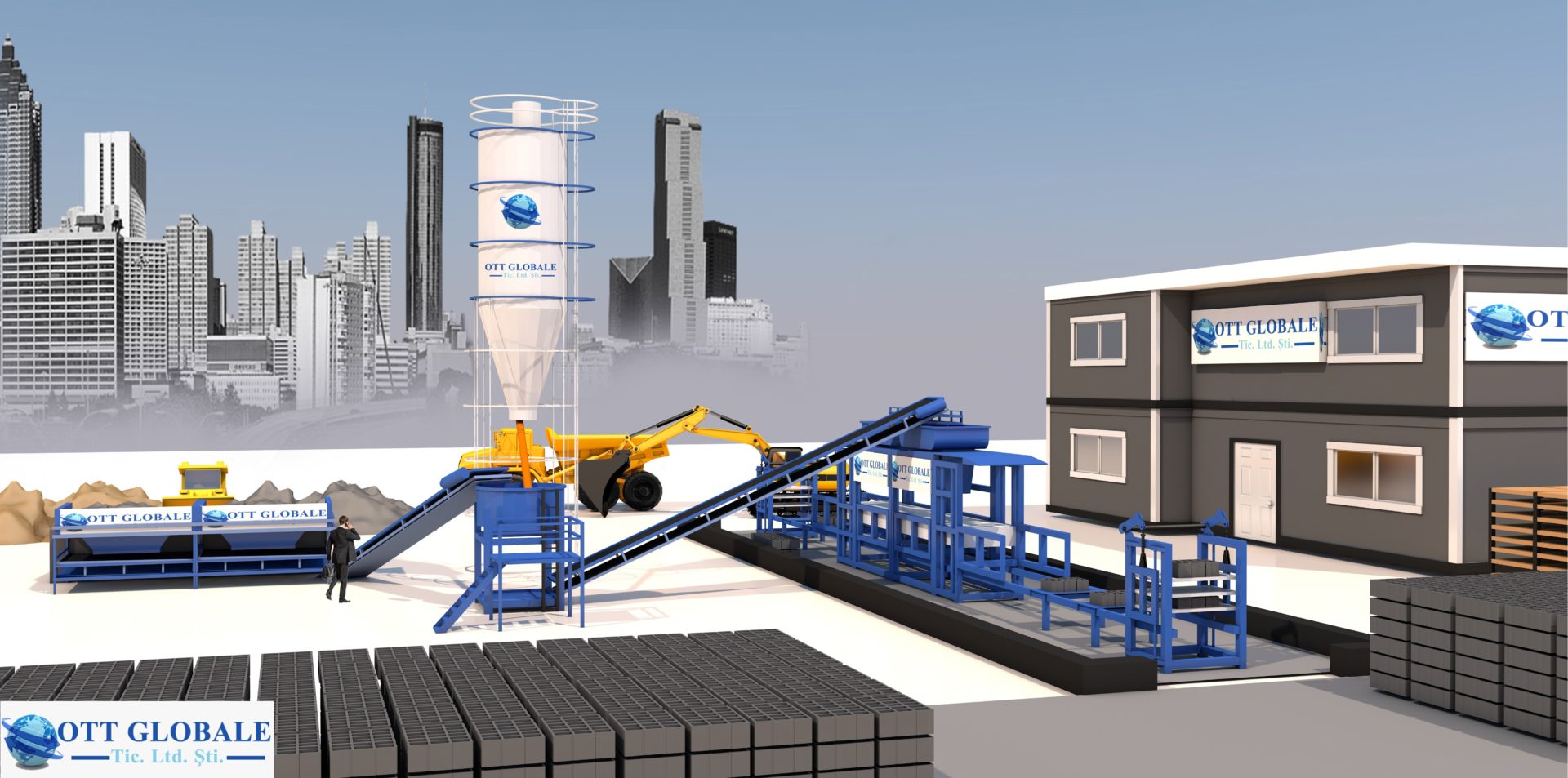 Machine a parpaing OTT4A de OTT GLOBALE