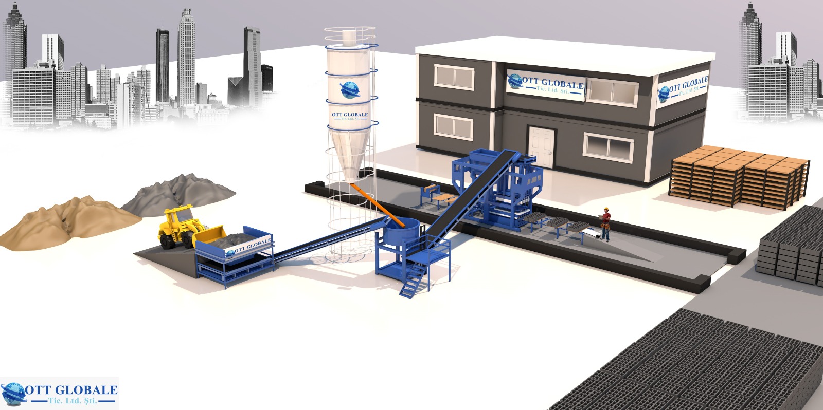 Machine a parpaing semi-automatique