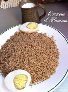 Couscous el hamoum ou couscous noir au blé fermenté كسكوس الحموم