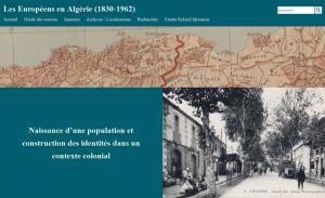 Un guide numérique pour l’histoire de la population européenne en Algérie