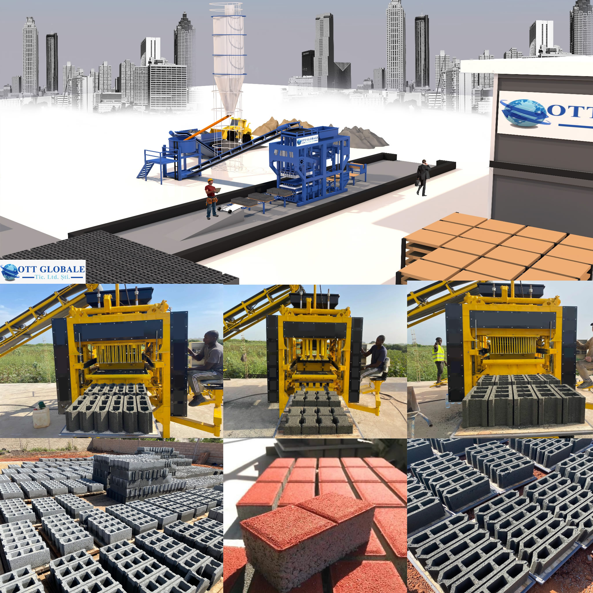 Machine a parpaing automatique ott globale