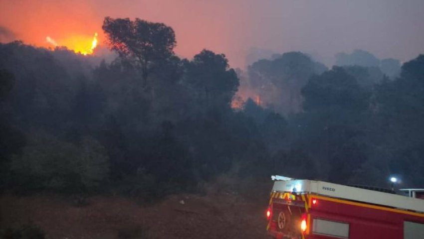Ténès (Chlef) -  Le feu de forêt de Sidi Merouane maîtrisé