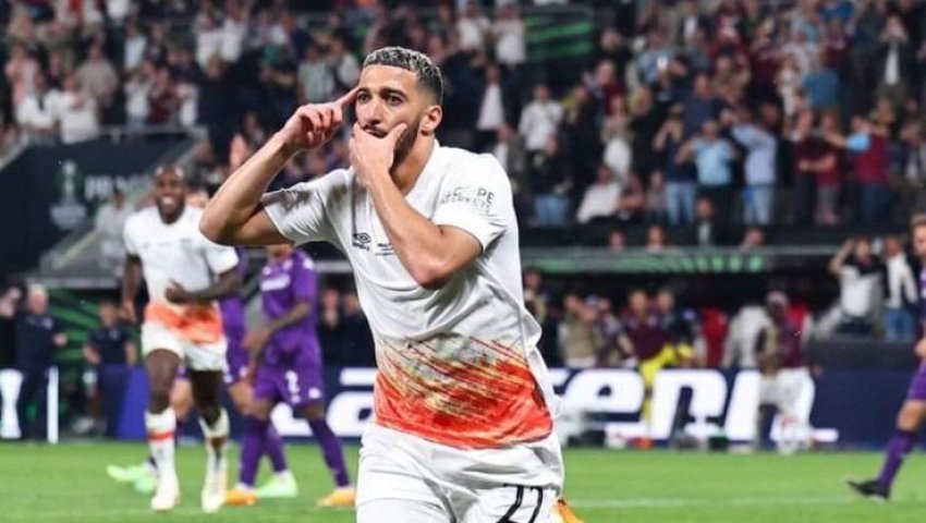 Planète  - Prague (Tchèquie/Europe) - Benrahma est le 2e Algérien à gagner une coupe européenne:  West Ham remporte l'Europa Conference League