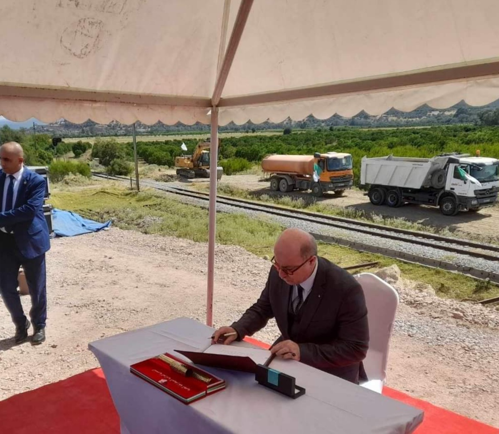 Algérie - Les travaux de dédoublement de la ligne minière Annaba-Bouchegouf-Djebel El Onk lancés
