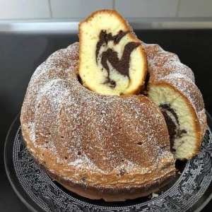 Cake marbré délicieux à la vanille et au chocolat 🎂