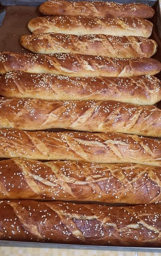 خبز الباكيت بالبيت 😍😍😍