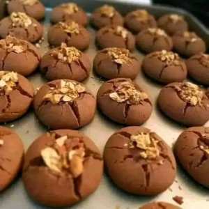 Ghribiya au goût de Nutella et de noix