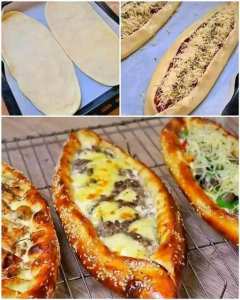 Pizzas en  Petits bateaux farcis