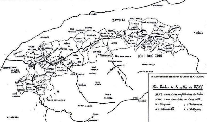 تفصيل قبائل ولاية الشلف :