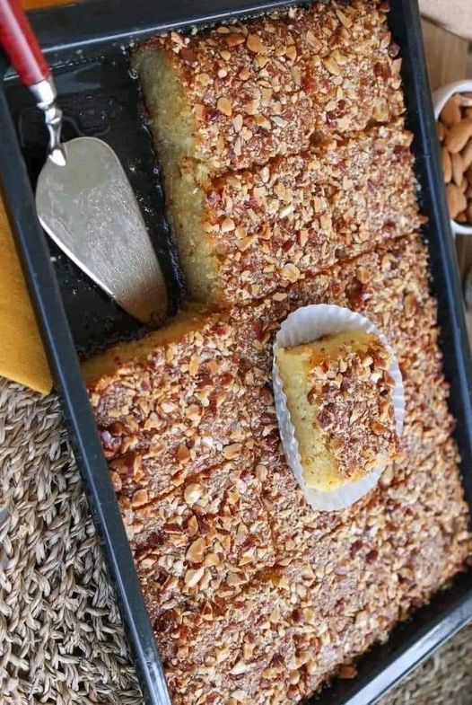 Basbousa aux amandes