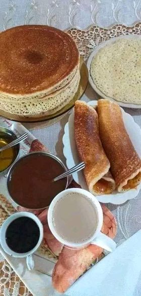 بغرير او غرايف  جزائري  بالطريقة التقليدية