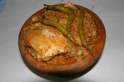 Chakchouka aux oeufs (pour 4 personnes)