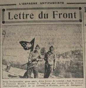 CES ALGERIENS MORTS POUR L'ESPAGNE