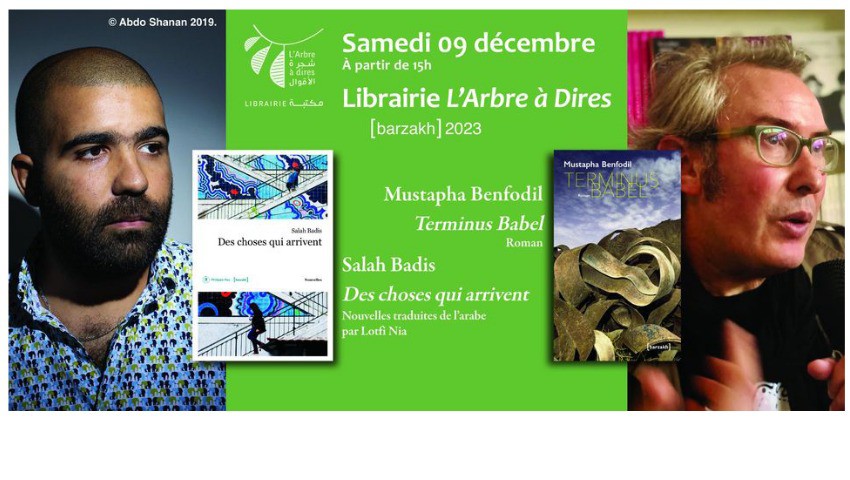 Librairie L’Arbre à dire Rencontre avec Badis et Benfodil