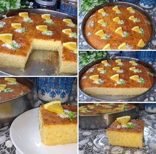 Basboussa à l'Orange 🍊🍊🍊🍊