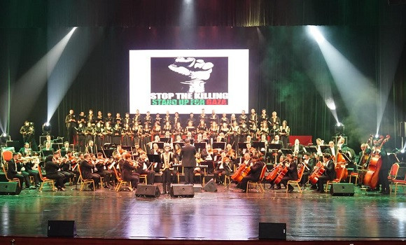 Concert de solidarité avec la Palestine animé par 150 artistes algériens à Alger