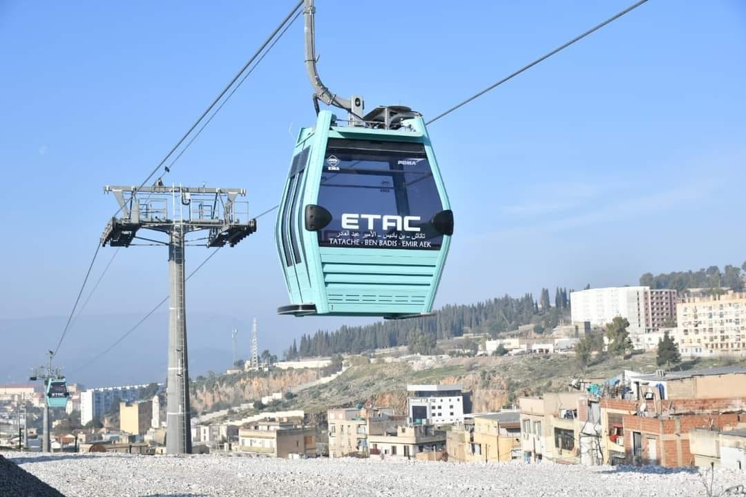 Algérie - Transport par câble:  Plus de 8 millions de passagers transportés en 2023