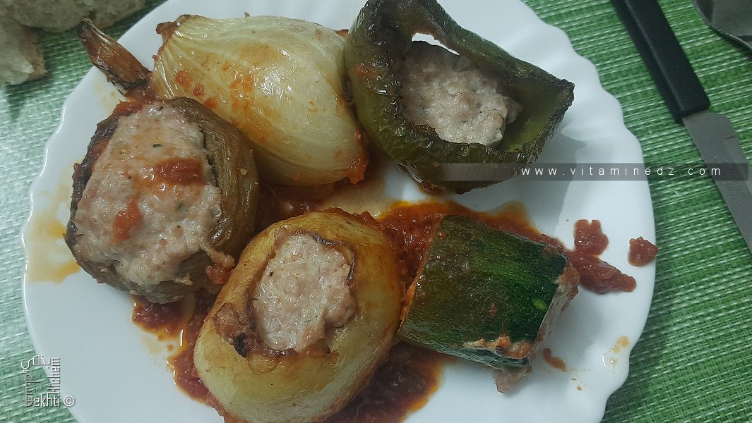 Légumes au Four Farcis de Viande Hachée de Poulet