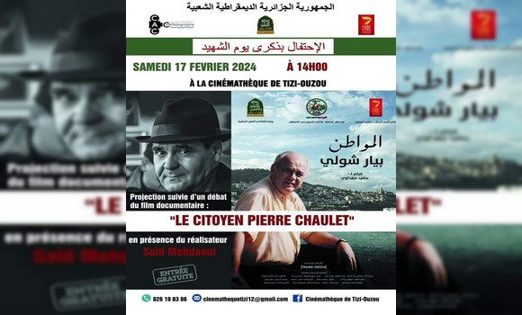 Cinémathèque de Tizi-Ouzou: hommage au moudjahid Pierre Chaulet