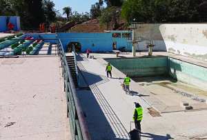 Algérie (Mascara) - La piscine du jardin Pasteur sur le point d’ouvrir ses portes
