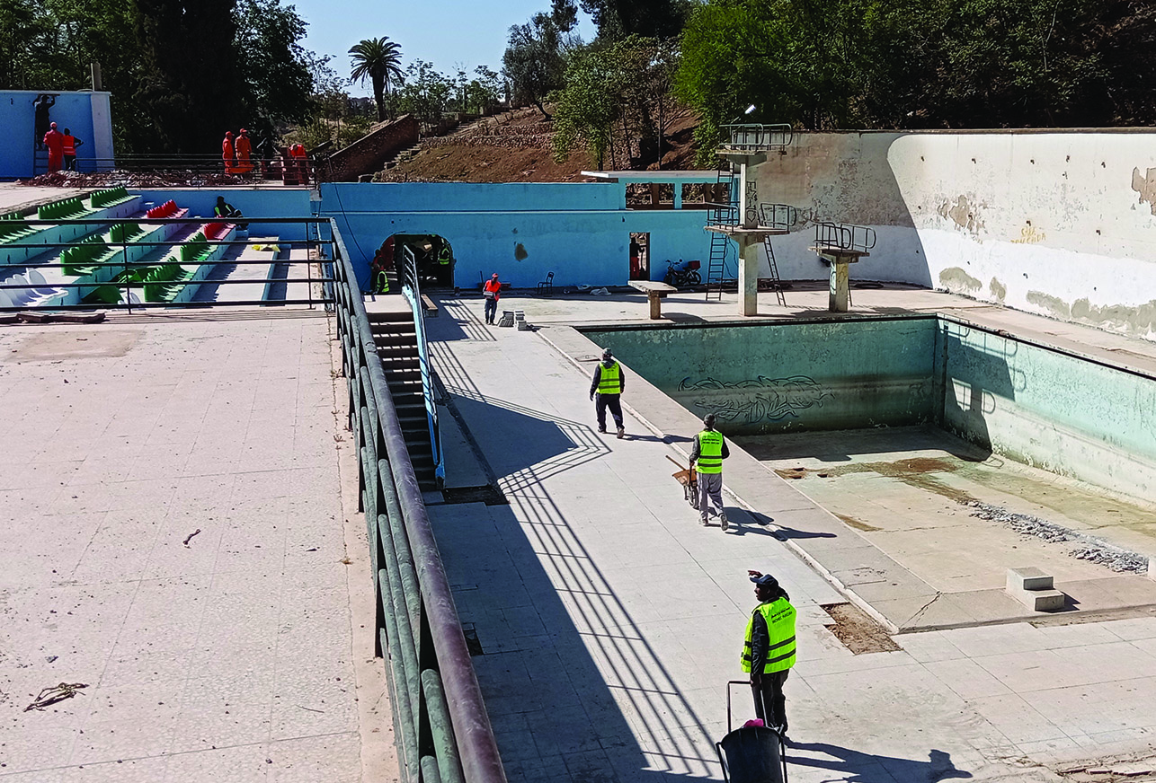 Algérie (Mascara) - La piscine du jardin Pasteur sur le point d’ouvrir ses portes