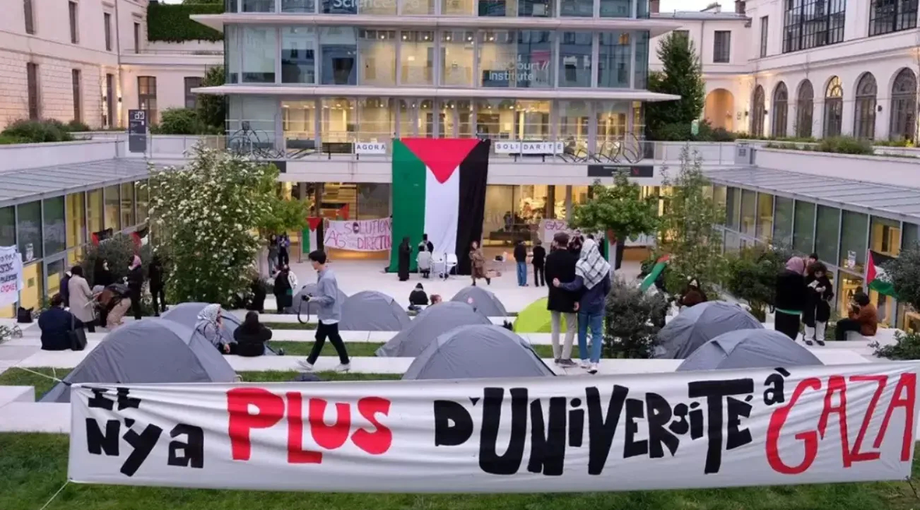 Gaza: le mouvement étudiant pro-palestinien s'étend à Paris