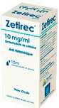 ZETIREC 10MG/ML SOL. BUV. GTTES. B/01FL COMPTE GTTES DE 15ML