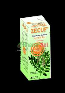 ZECUF SANS SUCRE 100MG / 60MG / 50MG / 10MG / 60MG / 20MG / 20MG / 10MG / 20MG / 50MG / 06MG PAR 10ML SIROP A BASE  DE ONZE PLANTES MEDICINALES F/120ML