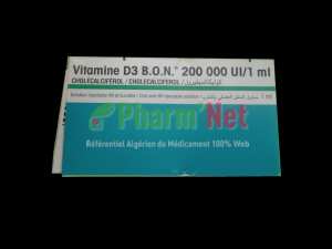 VITAMINE D3 B.O.N 200 000UI/ML SOL.INJ. IM. ET SOL. BUV. B/01 AMP. DE 1ML