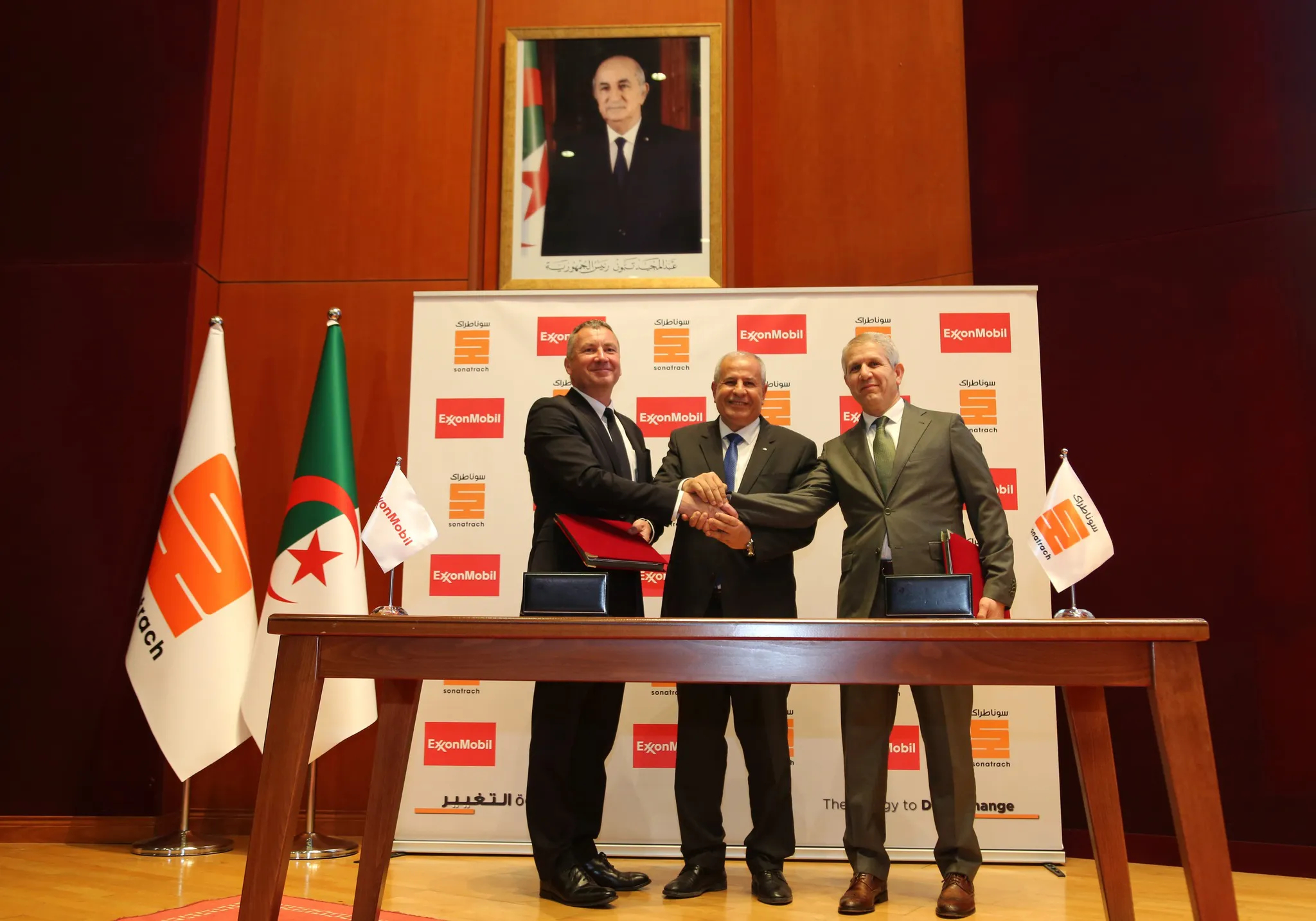 Signature d'un protocole d'accord entre Sonatrach et ExxonMobil