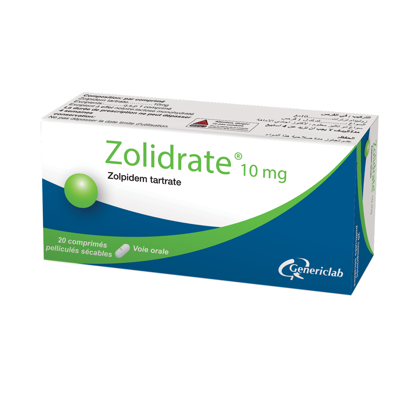 ZOLIDRATE 10MG COMP. PELLI. SEC. B/20