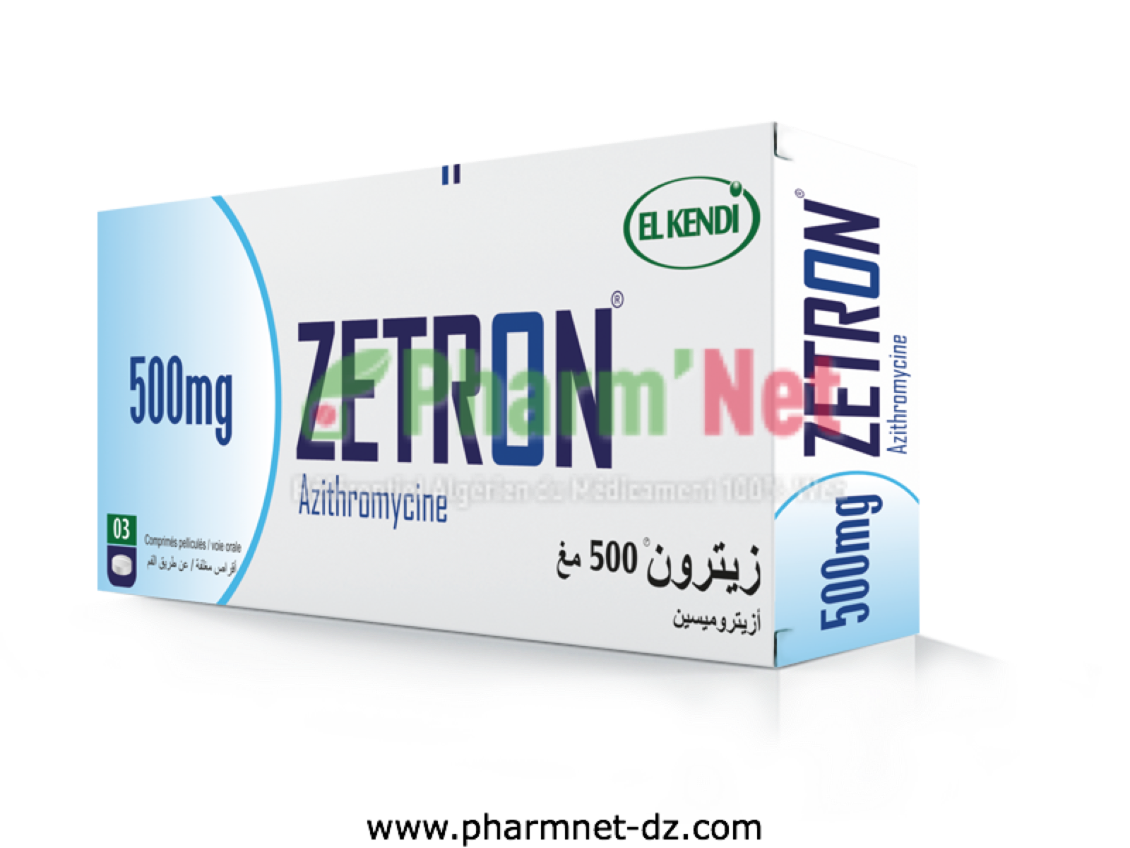 ZETRON 500MG COMP. PELLI. B/03