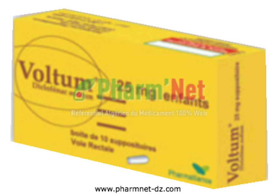 VOLTUM 25MG SUPPO. ENFANTS B/10